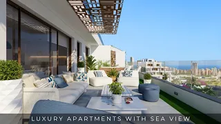 🤩 Gorgeous Luxury Apartments with Sea View for sale in Finestrat - Benidorm, Alicante, Spain!