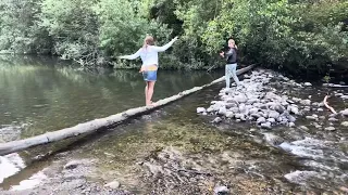 Beautiful river crossing