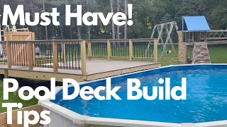 Absolute Must Have Tips for Building a Deck Next to an Above Ground Pool