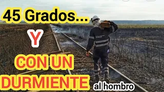 REPUSIERON LOS DURMIENTES QUEMADOS   EN TAPEBICUA Corrientes Urquiza Cargas TRENES ARGENTINOS CARGAS