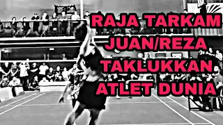 Raja Tarkam JUAN REZA Meladeni Atlet Ex Pelatnas di TARUNG BEBAS BADMINTON. Full Smash Trickshot