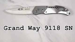 Нож выкидной Grand Way 9118 SN, распаковка и обзор.