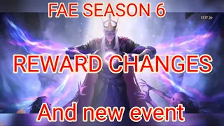 KOA : FAE SEASON 6 PART 1 REWARD CHANGES AND NEW EVENTS ADDED