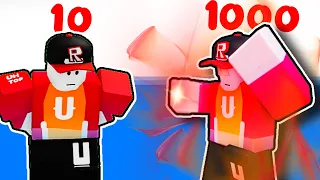 Постройки из 10 100 1000 Блоков СУПЕР СПОСОБНОСТИ в Build a Boat Roblox