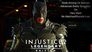 Injustice 2-Gods Among Us Batman Advanced Battle Simulator On Very Hard No Matches Lost/Rounds Lost