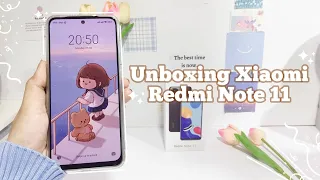 Unboxing Xiaomi Redmi Note 11 📦(Aesthetic + Set-up + Camera + Accessories) 💫 Star Blue l  Romellowy