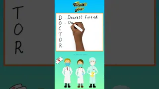 Doctor's Day Poem | Thank You Doctor message | Doctor's Day wish Greetings Card #doctorsday #doctor