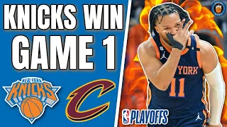 New York Knicks WIN Game 1 of NBA Playoffs vs Cleveland Cavaliers 🔥 (Recap/Highlights)