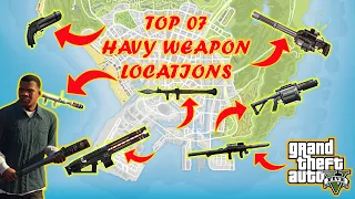 GTA 5 -  All Havy Weapon Locations in Story Mode (Railgun, MiniGun, & More)