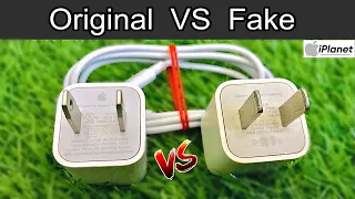 Identify Apple Original Charger VS Fake / iphone 5 watt charger original vs fake /2pin/ iPlanet.Pk