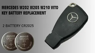 Wymiana baterii w kluczyku Mercedes W202 W203 W210 Vito (rybka)/battery MercedesW202 W203 W210 Vito