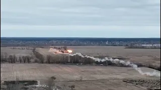 Утром в Киевской области, расчетом ПЗРК ВСУ был уничтожен российский ударный вертолет Ми-24