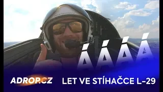 Let stíhačkou L-29 Delfín / Michal Šlesingr testuje paráááádní adrenalinový let pro Adrop.cz