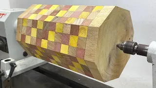 Craft Woodturning Products - Excellent Design With Scrap Wood By Vietnamese Carpenter's On Lathe