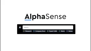 AlphaSense is the leading market intelligence platform for tech companies and financial institutions