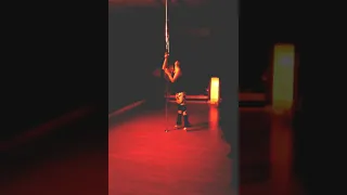 Pole dance blindfolded