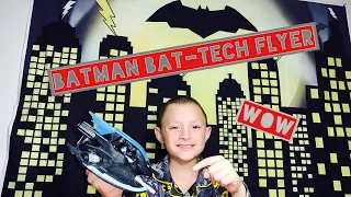 New Batman Bat-Tech flyer toy review!!