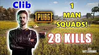 Team Liquid Clib - 28 KILLS (3.3K DAMAGE) - 1 MAN SQUADS! - PUBG