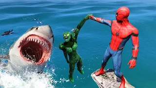 GTA 5 Water Ragdolls | Spider-Man vs Green Goblin Jumps/Fails ep.38 (Funny Moments)