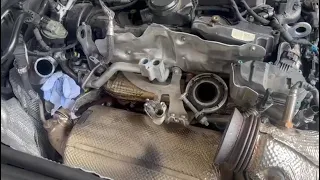 Mercedes E220d OM654 Engine Turbocharger Replacement