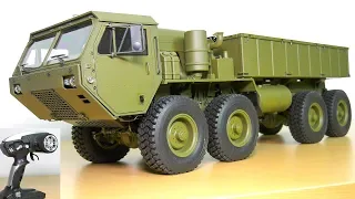 AMAZING RC TRUCK M983 HEMTT OSHKOSH 8x8 UNBOXING!! RC CRAWLER AMEWI 22389 HG P801