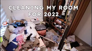 CLEANING MY ROOM FOR 2022 *NO TALK TIMELAPSE*