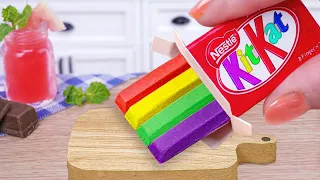 Sweet Chocolate KITKAT Cake 🍫🌈 Miniature Chocolate Cake Decorating Recipe | Mini Cakes Baking