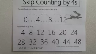 Skip Counting by 4's-updated