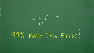 99% of students make this Math ERROR - Never do this!