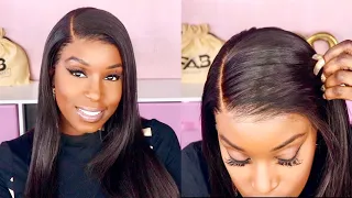 No Bald Cap, No Grid, No Skills Needed! Hairvivi NEW Fake Scalp Straight Wig is the Truth!