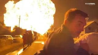Explosion rocks petrol station north of Bucharest