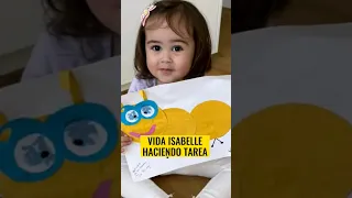 Vida Isabelle hija de Natti Natasha muy hermosa haciendo tarea