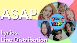 STAYC - ASAP (Line Distribution + Color Coded Lyrics)