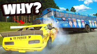 People Use Buses to MAKE US SAD in Wreckfest Online Servers...