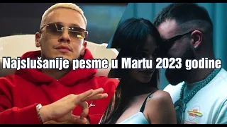 Najslušanije pesme u Martu 2023 godine