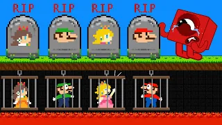 R.I.P Maro, Luigi, Peach, Daisy | Please Come Back 2 | Numberblocks Sad Story | Game Animation