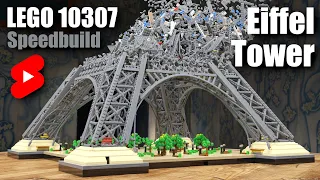 LEGO 10307 Eiffel Tower Animated Speedbuild | LEGO Eiffel Tower | Blender Geometry Nodes Animation