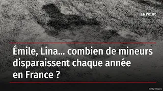 Émile, Lina… combien de mineurs disparaissent chaque année en France ?