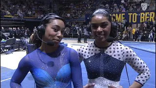 Margzetta and eMjae Frazier grateful to compete with each other in Berkeley | Women's Gymnastics