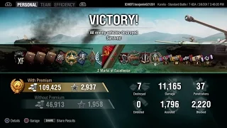 World of Tanks T-62A 11,000 Damage