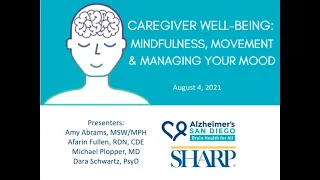 Caregiver Well-Being: Mindfulness, Movement & Managing Your Mood | Webinar