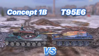 НА ЗАБИВ#90| Главная награда НОВОГОДНЕГО ИВЕНТА | Concept 1B против T95E6 | WoT Blitz | Zlobina Liza