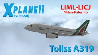 ToLiss Airbus A319 v.1.5.1. Полет LIML-LICJ