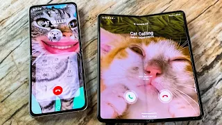 Samsung Z Fold 3 vs Galaxy Z Flip 3 Incoming call & Outgoing call