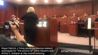 Mayor Furey Apologizes For "The Behavior" Of Omar Navarro