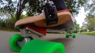 Longboard pumping from all angles