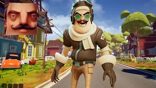 Hello Neighbor - My New Neighbor Aviator (Secret Neighbor) Act 2 Trampoline Gameplay Walkthrough