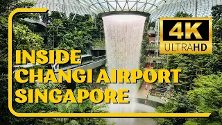 4K ULTRA HD - Trip Report | INSIDE CHANGI AIRPORT SINGAPORE - 2023