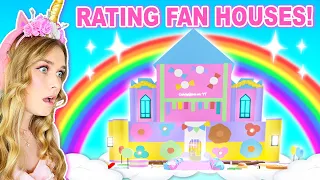 Rating My FANS BEST HOUSES In Adopt Me! (Roblox)