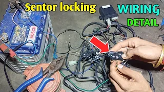 Car Sentor locking System Full detail Wiring Diagram explain| How To Works Car Sentor locking System